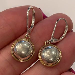 Ralph Lauren lever back dangle silver gold